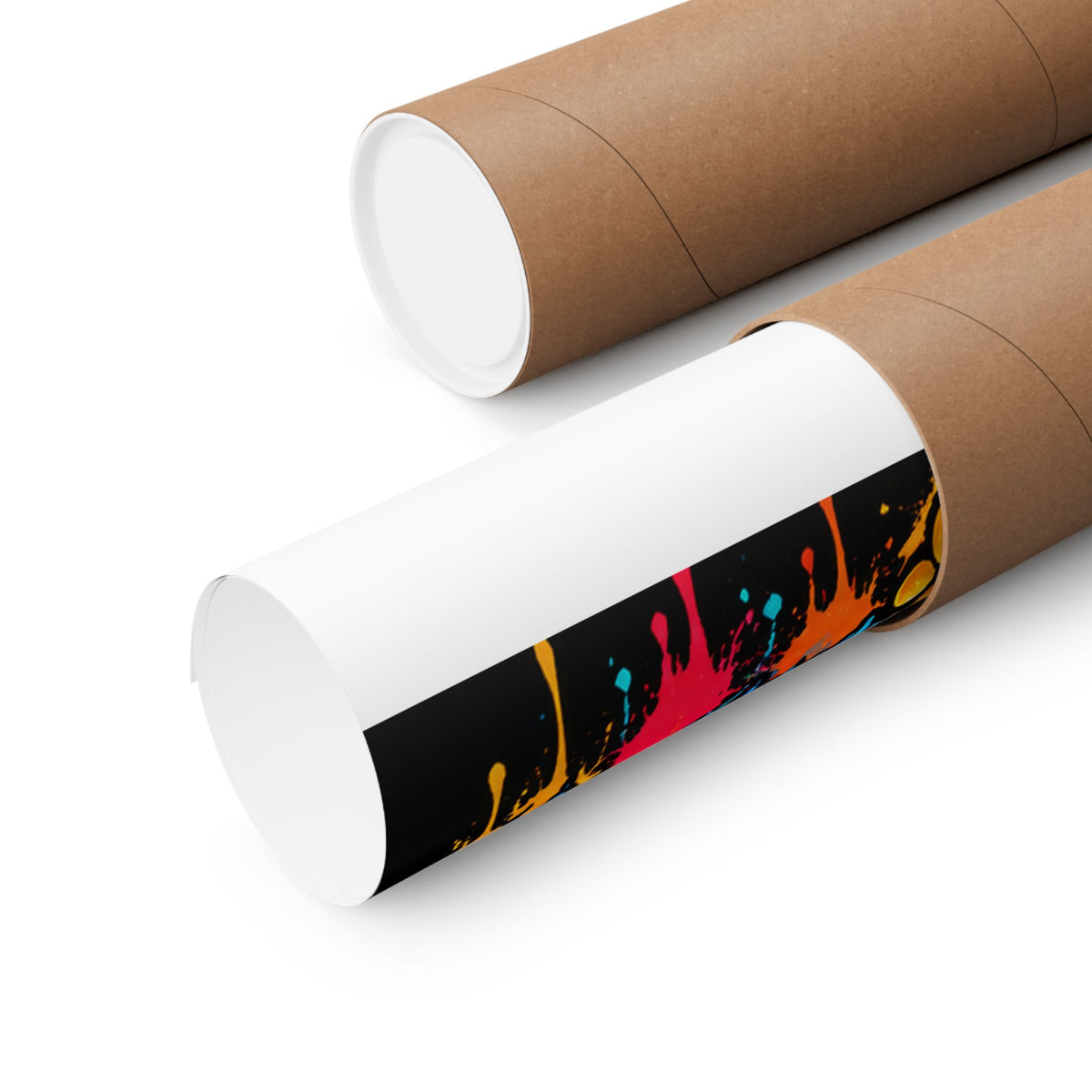 Family First Dog Poster — Colorful Graffiti Matte Vertical Print