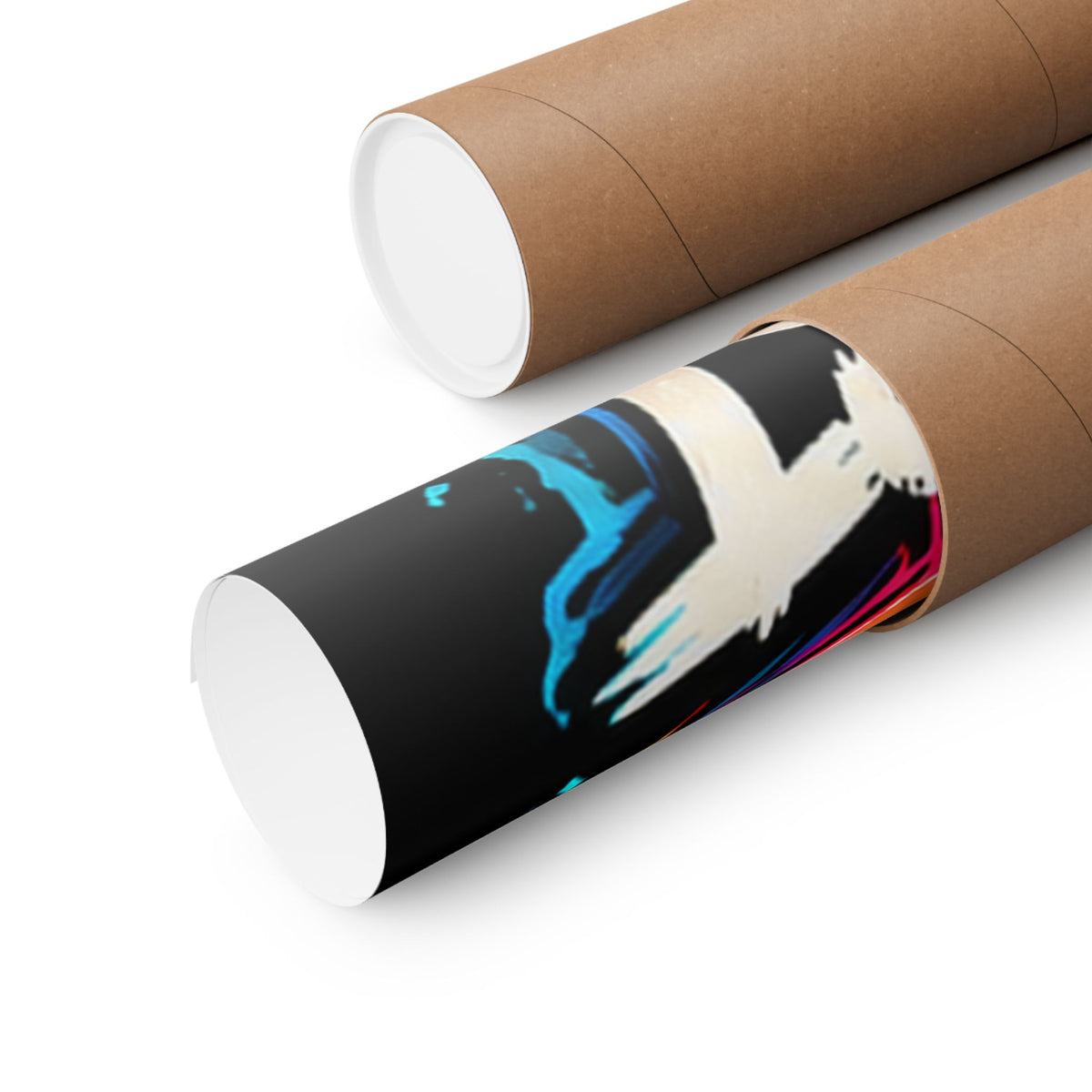 Family First Dog Poster — Colorful Graffiti Matte Vertical Print