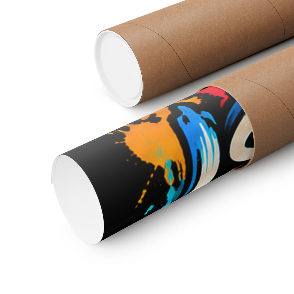 Family First Dog Poster — Colorful Graffiti Matte Vertical Print