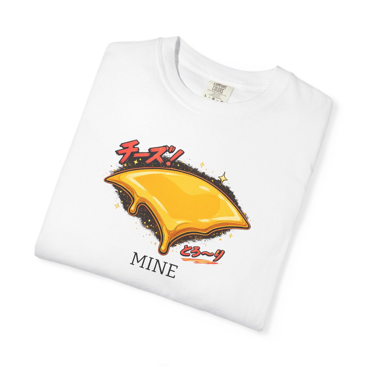 Cheese Slice on 'Mine' Graphic T-Shirt