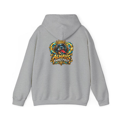 Always Family First Hoodie — Warm Hearts. Strong Bonds.