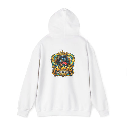 Always Family First Hoodie — Warm Hearts. Strong Bonds.