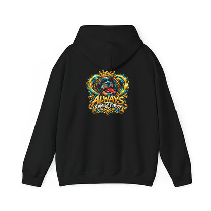 Always Family First Hoodie — Warm Hearts. Strong Bonds.