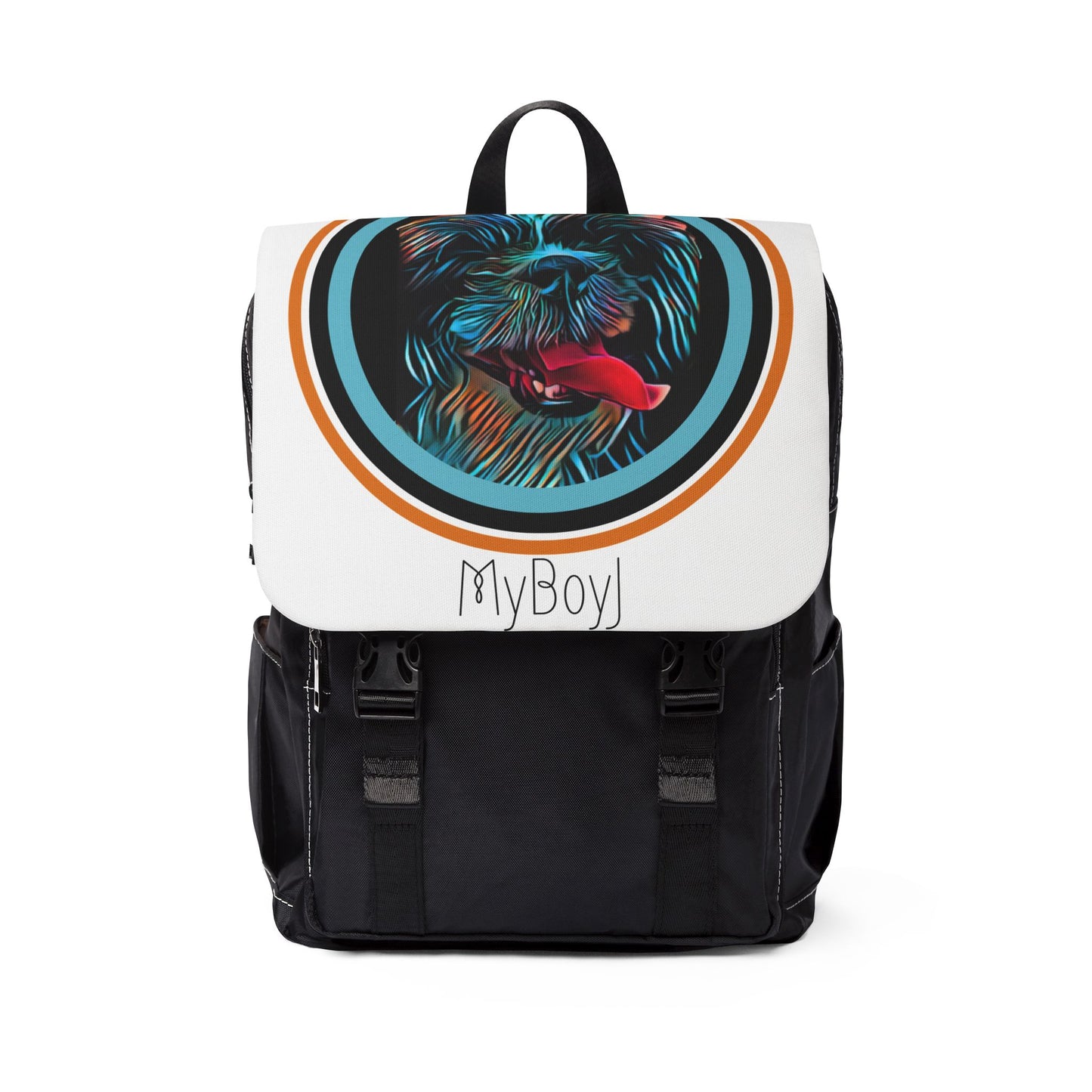 My Boy King Backpack — Colorful Lion Graphic Shoulder Backpack