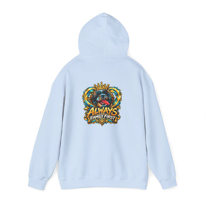 Always Family First Hoodie — Warm Hearts. Strong Bonds.