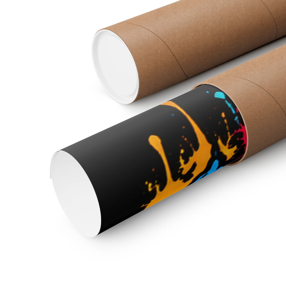 Family First Dog Poster — Colorful Graffiti Matte Vertical Print
