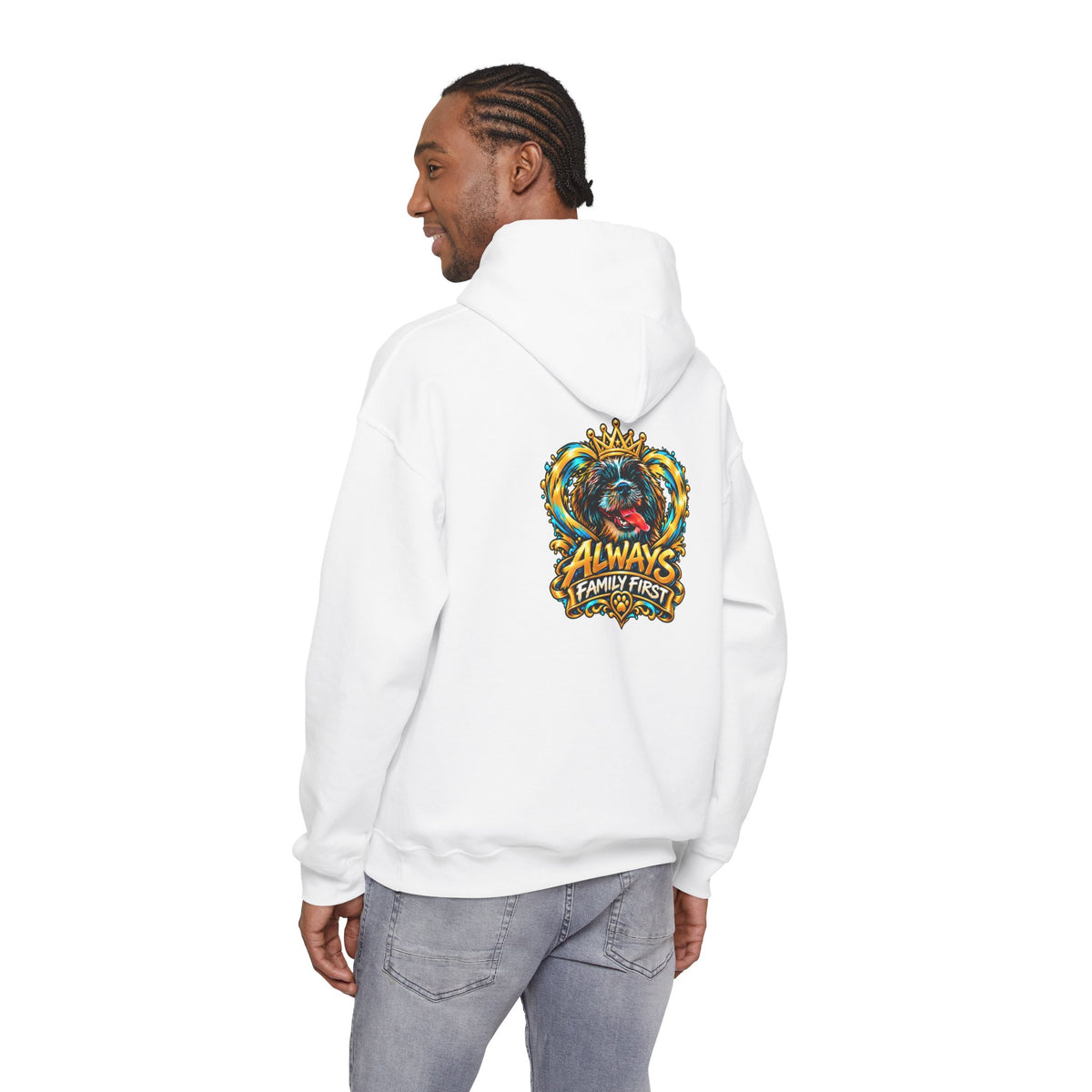 Always Family First Hoodie — Warm Hearts. Strong Bonds.