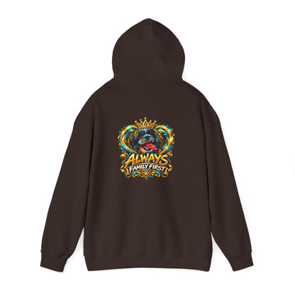 Always Family First Hoodie — Warm Hearts. Strong Bonds.