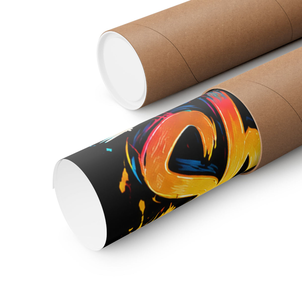 Family First Dog Poster — Colorful Graffiti Matte Vertical Print