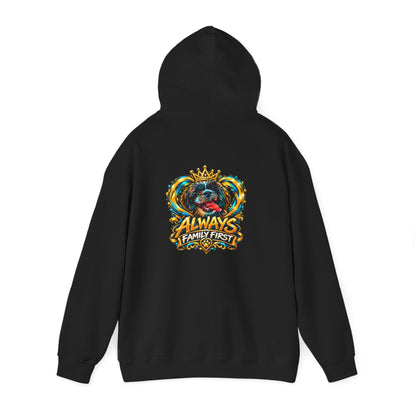 Always Family First Hoodie — Warm Hearts. Strong Bonds.